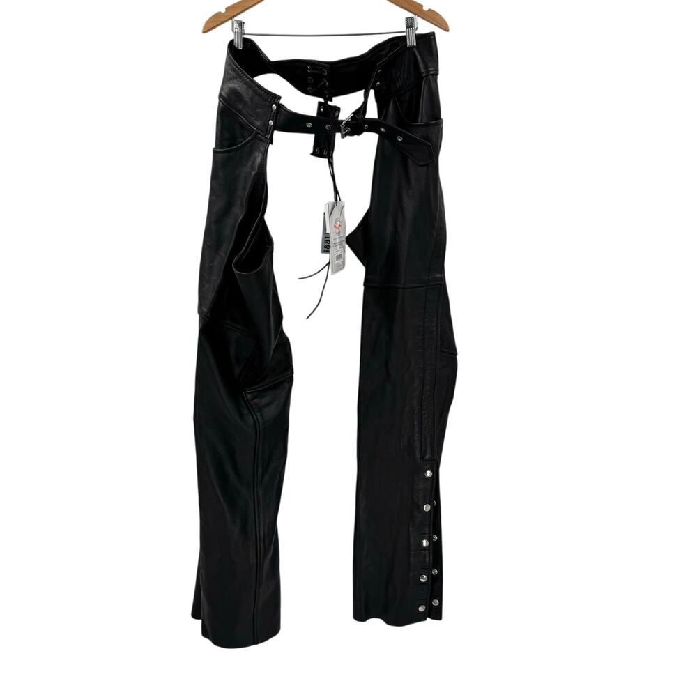 NWT Sh1101 Tall leather chaps Milwaukee leather